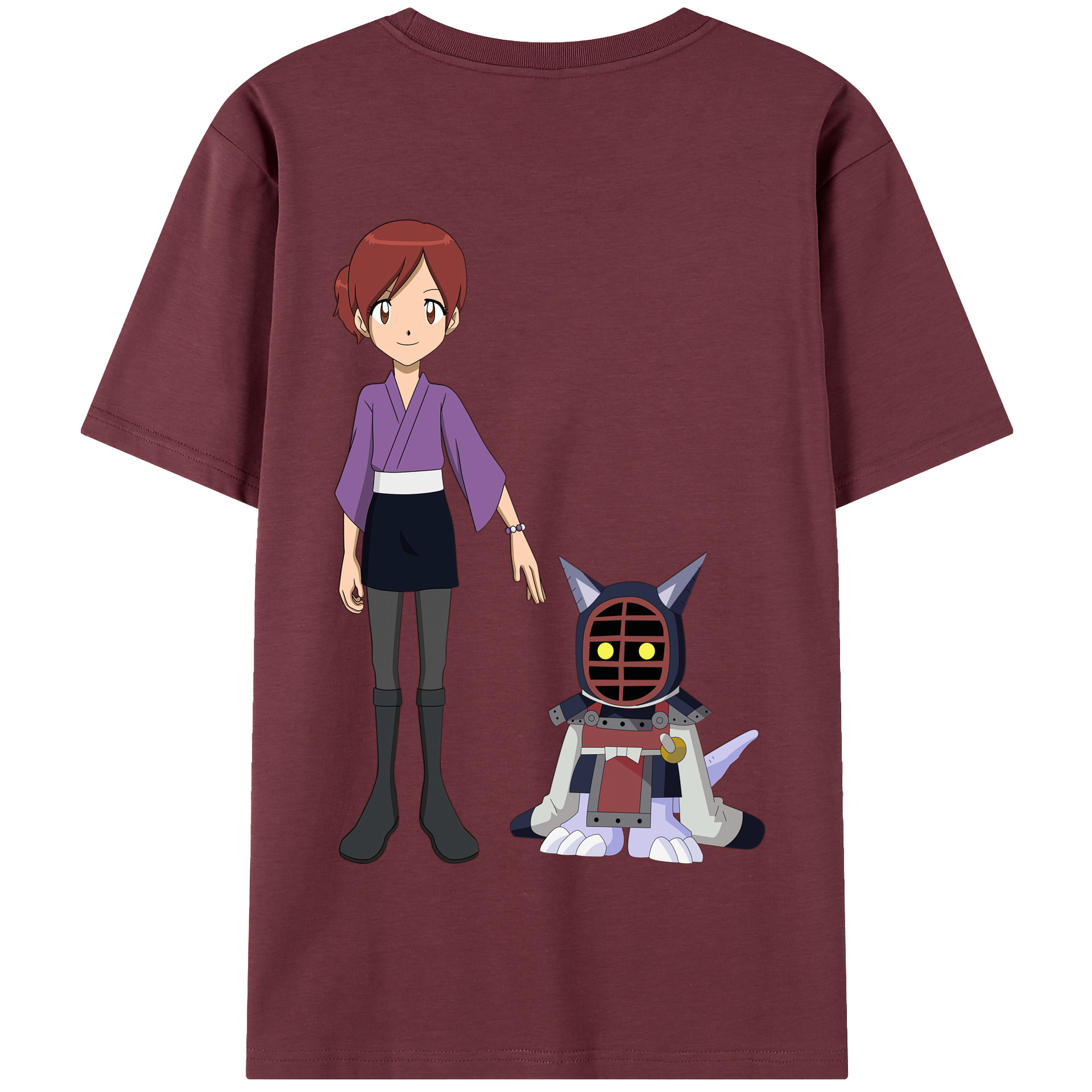 （画像用） Digimon デジタルモンスター/デジモン 綿100％半袖Tシャツ（背面プリント）
